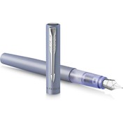 Resim salesalbutik Vector XL Mat Dolma Kalem, Gümüş-Mavi, M, Mavi 