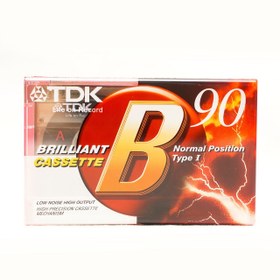 Resim TDK B-90 Brilliant Cassette Boş Teyp Kaseti 90dk 