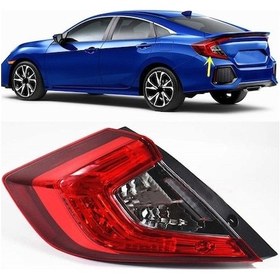 Resim Honda Civic 2016-2021 FC5 Dış Stop Lambası Arka Stop Sağ 