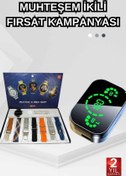 Resim FTA TİCARET Dokunmatik Akıllı Saat Yeni Nesil Kulaklık Kampanyası Bluetooth Bağlantılı ANC Özelliği 