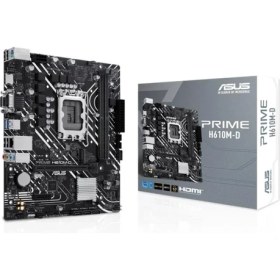 Resim Asus Prıme H610M-D Ddr5 5200MHZ(OC) 1xvga 1xhdmı 1xm.2 USB 3.2 Matx 1700P (12. / 13. ve 14. Nesil Işlemci Uyumlu) 