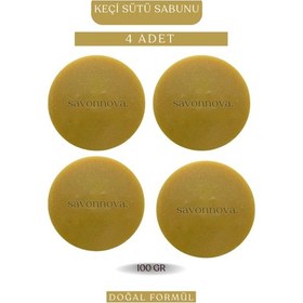 Resim Doğal Keçi Sütü Sabunu 4x100gr Cilt Bakımı Ve Kişisel Bakım İçin Katı Sabun 
