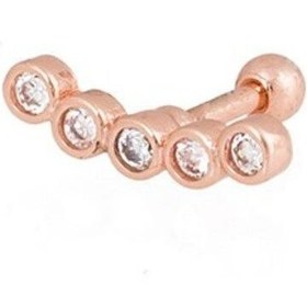 Resim Masaliko Tri Tragus Gümüş Piercing Sb2041, 925 Ayar Gümüş 