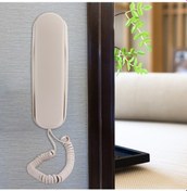 Resim Xindoker Tc990 Abs Materyal Odalar, Oteller, Asansörler İçin Duvar/masaya Monte Edilebilir Konuşma Kalitesi Artırılmış Bej Telefon 