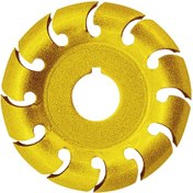 Resim Ahşap Oymacılık Disk Açılı Taşlama Tezgahı Tekerleği 3.54 İnç 12 Dişli Ahşap Parlatma Şekillendirme Tekerleği 5/8 İnç Arbor İle 