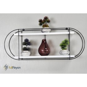 Resim fullreyon Dekoratif 2 Raflı Duvar Rafı 