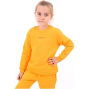 Resim Toontoy Kız Çocuk Nakışlı Sweatshirt Turuncu 