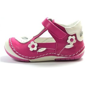Resim Ozgencshoes Bayrak Deri Pembe Sim Kalpli Ortopedik Ilkadım Kız Bebek Ayakkabı Pembe 
