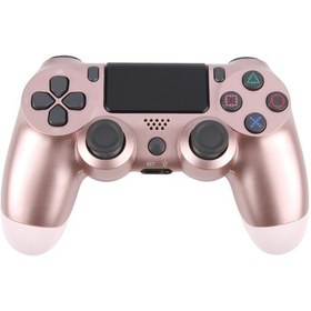 Resim Sones Sony Ps4 İçin Kablosuz Bluetooth Kar Tanesi Düğmeli Oyun Kumandası Gül Altın 
