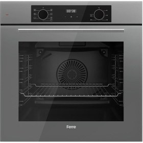 Resim Ferre Flowart Serisi Gri Ankastre Set ED078 - QBL63CPR - D079 