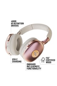 Resim Braventa Collection Marley Positive Vibration XL ANC kulaklık: Kulak üstü kablosuz aktif gürültü engelleyici Bluetooth k 