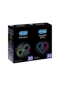 Resim Durex Maraton 20li + Karşılıklı Zevk 20li Prezervatif Avantaj Paketi 