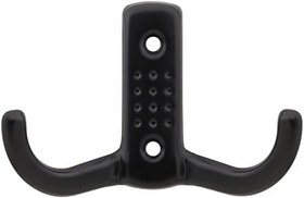 Resim Badem10 Askı Noktalı Elbise Vestiyer Duvar Askısı Dolap Elbise Askılığı Mat Siyah Metal Askı 100 ADET 