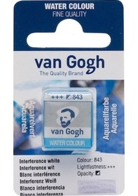 Resim Talens Van Gogh 1/2 Tablet Sulu Boya 843 Interference White 