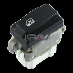 Resim KRAW 8200227203 Çocuk Kilidi Anahtarı Renault Megane Iı - Laguna Iı - Scenıc Iı Uyumlu 