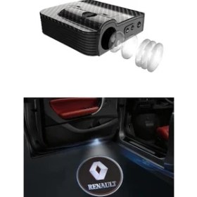 Resim Vegaled Renault Kapı Altı Logo Lamba Pilli Sensörlü Kolay Montaj 
