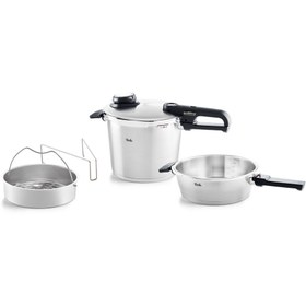 Resim Fissler Vitavit Premium Düdüklü Tencere Mat 6 Lt + 2,5 Lt 