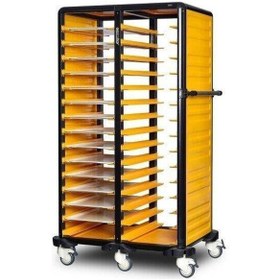 Resim Gastrolley İkili Servis Tepsi Arabası 150 2 Yanı Kapalı 101 X 71 X 174 Cm 