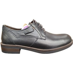 Resim Forelli Mario Klasik Deri Oxford Erkek Ayakkabı Siyah 