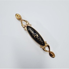 Resim Miray 96 Mm Metal Gold Siyah Desenli / 5 Adet Altın 
