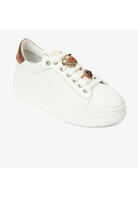 Resim Greyder 59121 Kadın Beyaz Bronz Hakiki Deri Sneaker Ayakkabı-731 Beyaz-bronz Çok Renkli 