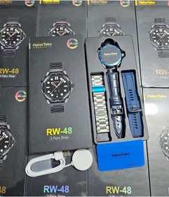 Resim RW 48 Akıllı Saat Haino Teko Rw-48 Oval Amoled Ekran 3 Kordonlu Akıllı Saat 