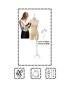 Resim Pantolon Giyebilen 40 Beden Süngerli Terzi Mankeni Prova Mankeni Vitrin Mankeni Pac-01 İst1 