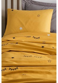 Resim Pike Seti Baskılı Tek Kişilik Dide Sarı Sarı 