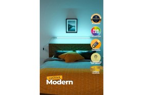 Resim Luciole Uzaktan Kumandalı LED Yatak Üstü Tv Yanı Oturma Odası Rgb Çok Renkli LCSRT35 