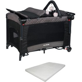 Resim BabyDOOR Mia Comfort Anne Yanı Park Yatak Oyun Parkı 70x110 +Yatak Antrasit 