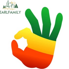 Resim Wenchang Shop C Stil C Vintage Rasta Lisans Levhası One Love Vinil Araba Sticker Buzdolabı Dıy Çıkartma Sörf Tahtası Dekorasyonu - 13 cm x 6.6 cm (Yurt Dışından) 