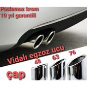 Resim Audi A1 A2 A3 Egzoz Ucu 76 mm Çap 1 Adet 