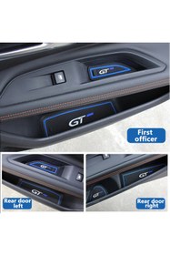 Resim Genel Markalar Peugeot 3008-5008 Gt Logolu 13 Parça Kaymaz Ped Mavi 