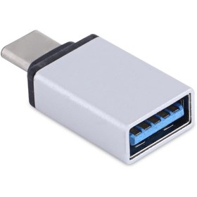 Resim Type-C Otg Dönüştürücü- Usb Çevirici - Gümüş 