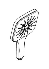 Resim Grohe Rainshower Smartactive 130 Cube El Duşu 3 Akışlı - 26582gn0 