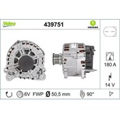 Resim Valeo ALTERNATOR 12V 180A BOSCH TIP SUPERB 0815 PASSAT 0711 CRAFTER 1116 T6 T7 10 