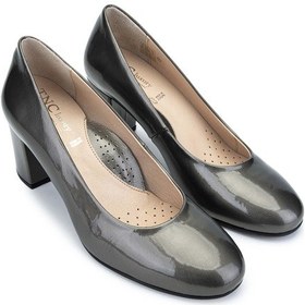 Resim Relax Anatomic Kadın Hakiki Deri Gri Rugan Comfort Ayakkabı 611 H60001-03 Bn Ayk Y24 Vernıce Grey Mtl Gri 