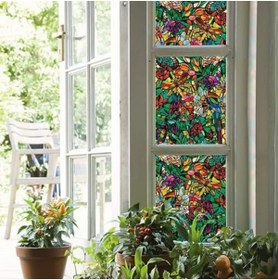 Resim STOREMAX 346-0647-3PK Kendinden Yapışkanlı Gizlilik Camı Pencere Filmi, Yaylı Şapel/Tulia, 43 cm x 198 cm Rul 