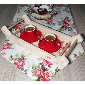 Resim Doğal ahşap ekmeklik sosluk çok amaçlı sunum tepsisi Ahşap 