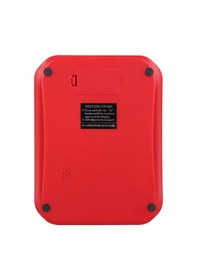 Resim Weiheng 10kg/1g Şarj Edilebilir Lcd Ekran Dijital Mutfak Pişirme Fırınlama Gıda Tartı 5 Birim Su Geçirmez Toz Geçirmez Paslanmaz Çelik Kolay Temizlenir Kırmızı 