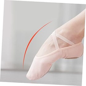 Resim Ballet Ayakkabısı Yumuşak Taban Esnek Yoga Uygun Kadınlar İçin Konforlu Ve Kaymaz Tasarım 