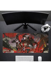 Resim 90x40 Cm Desenli Oyuncu Gaming Mouse Pad Kaymaz Kauçuk Taban Fare Altlığı Xxl Mousepad Masterpiece Serisi 01 