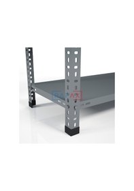 Resim Rafax, 30x90xH:200, 4 Raflı Çelik Raf, Depo Rafı, Arşiv Rafı Gri 