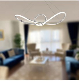 Resim Modern Led Avize 3 Renk Işık Beyaz-gün Işığı-sarı 