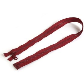Resim Koza Fermuar 80CM Bordo Kemik Dişli Mont Fermuarı 5 Adet 