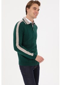 Resim U.s. Polo Assn. Erkek Koyu Yeşil Kazak /triko 50315043-vr079 Koyu Yesıl 
