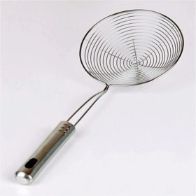 Resim Paslanmaz Çelik Patates Kabak Sebze Kızartma Kevgiri, Metal Saplı Kevgir 14-16CM Çapında,kepçe 