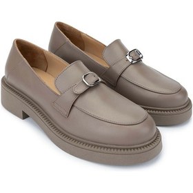 Resim Tamer Tanca Kadın Hakiki Deri Vizon Loafer Ayakkabı 1060 24544 Bn Ayk Sk24-25 K.vızon Dr Koyu Vizon 