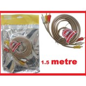 Resim Audio Video Kablo 1.5 Metre 1.5 M 3 Rca Ses Görüntü Kablosu 