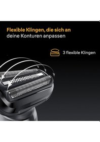 Resim Erkekler İçin Braun Series 5 Elektrikli Tıraş Makinesi, 50 Dk. Pil Ömrü, +2 Aparat, Erkekler İçin Kablosuz Islak Ve Kuru Tıraş Makinesi, Almanya'da Üretilmiştir, Su Geçirmez, 52-n1650si, Siyah 